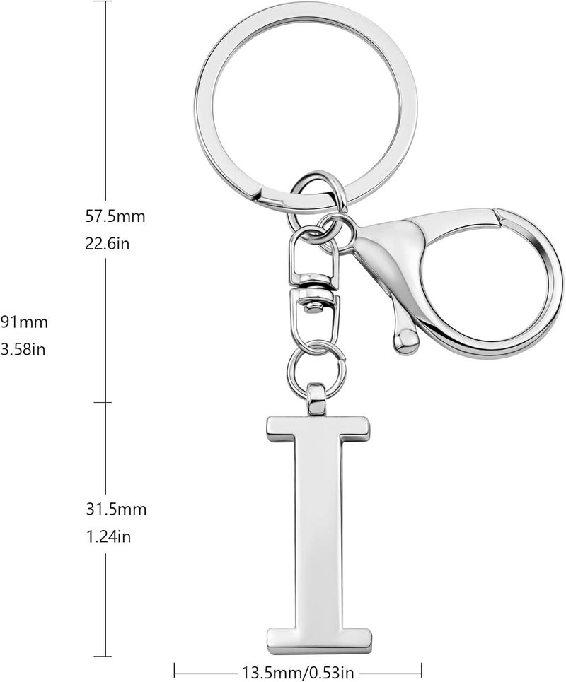 LAXPICOL Gold Letter A-Z Keychain for Women Bag Charms Purse Charms For Handbags Metal Alphabet Initial Letter Keychain - Image 3